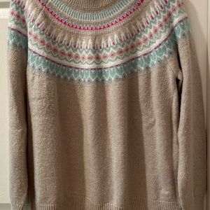 Vineyard Vines Fairisle Sweater Tan size large